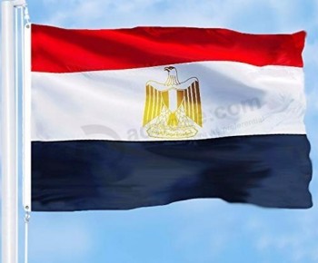エジプトの国旗の二重ステッチ屋外吊り