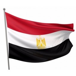 Hot selling custom 100% polyester egypt country flag