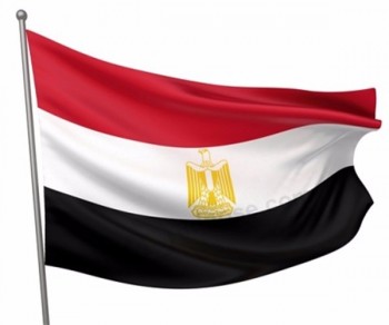Venta caliente personalizada 100% poliéster egipto bandera del país