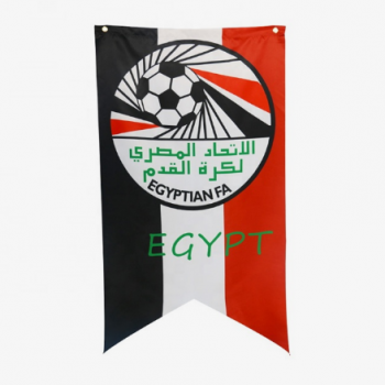 aangepaste onregelmatige polyester egypte voetbalteam banner