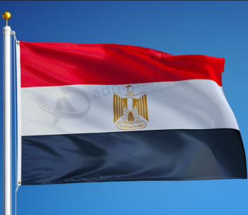 Venta caliente poliéster bandera nacional del país de egipto