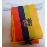 equador 6 metros bandeira bunting 20 bandeiras 9 '' x 6 '' - bandeiras da corda equatoriana 15 x 21 cm