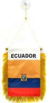 Эквадорский мини-баннер 6 '' x 4 '' - эквадорский вымпел 15 x 10 см - мини-баннеры 4x6 дюймов вешалка на присоске