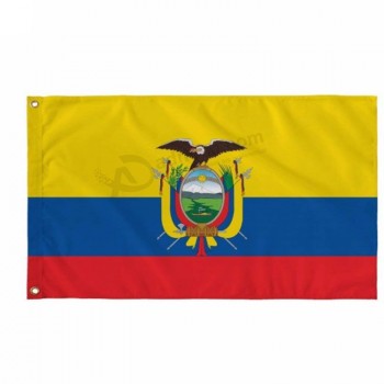 3x5 pies al por mayor de poliéster banderas de ecuador