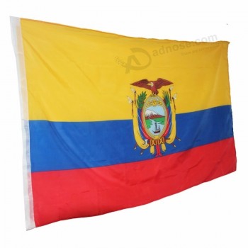 에콰도르 폴리 에스터 국제 국기 실내 야외 에콰도르 폴리 에스터 국기 5 * 3 FT 150 * 90 CM의 국기