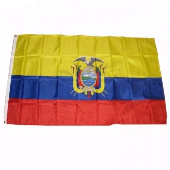100 % 폴리 에스터 인쇄 3 * 5 피트 에콰도르 국기