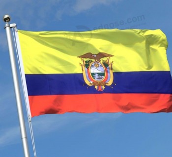 poliéster ao ar livre do vôo américa do sul país bandeira nacional do equador