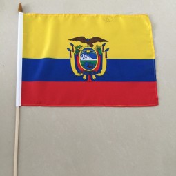 bandiera ecuador della bandiera della mano della mano 12 