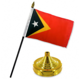 bandeira da tabela nacional personalizada de timor leste bandeiras da mesa do país