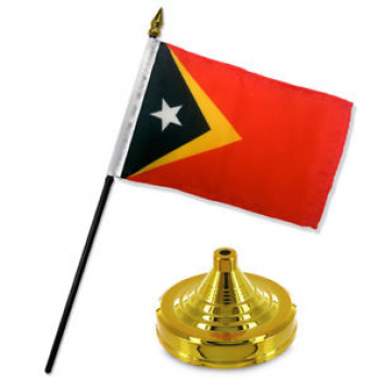 bandiera da tavolo nazionale personalizzata delle bandiere da tavolo country timor est