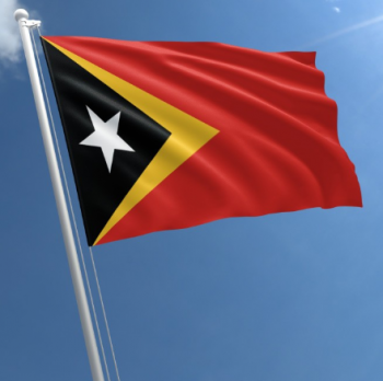 bandera nacional impresa digital de timor-leste del país