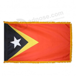 bandeira de borla nacional de poliéster timor-leste para pendurar