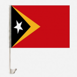gebreide polyester land oost-timor autoruit clip vlag