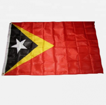 Venta caliente bandera nacional de timor oriental bandera de timor-leste resistente a la decoloración UV