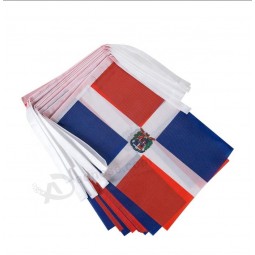 dominican republic national bunting flag demonstrations country flag string