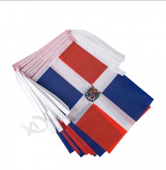 dominican republic national bunting flag demonstrations country flag string