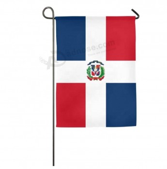 bandiera della casa di campagna di dimostrazioni della bandiera del giardino nazionale della repubblica dominicana