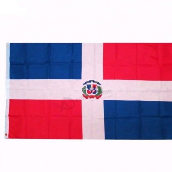 3x5ft安い高品質ドミニカ共和国国旗2個のアイレットカスタムフラグ/ 90 * 150cm全世界国旗