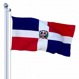 Digital Printed Different Types Different Size 2x3ft 4x6ft 3x5ft Polyester Banner Custom National Dominican Republic Flag