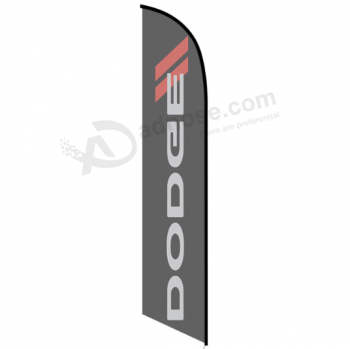 Kit de bandera de swooper con el logotipo de Dodge con el logotipo de Dodge Feather personalizado