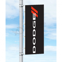 outdoor dodge advertising street pole flag custom