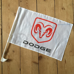 связанный полиэстер флаг окна автомобиля dodge для рекламы