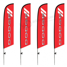 digital printed advertising dodge swooper banner flags