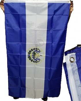 Bunfires 3x5 3ftx5ft Сальвадор Сальвадор 2-х сторонний двухсторонний 2-слойный полиэстер флаг национальное знамя