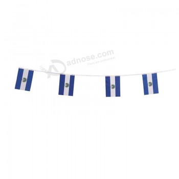 El Salvador Flags Salvadoran Small String Flag Banner Mini National Country World Flags Pennant Banners For Party Events