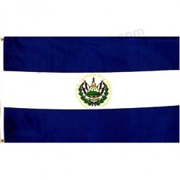 Poliéster para bandeira de El Salvador 3 ft. X 5 ft.