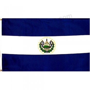 Poliéster para bandeira de El Salvador 3 ft. X 5 ft.