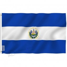 anley Fly breeze 3x5 foot El Salvador 플래그-생생한 색상 및 UV 퇴색 방지-캔버스 헤더 및 이중 스티치-