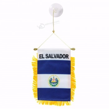 Großhandel benutzerdefinierte EL Salvador Fenster hängen Flaggen