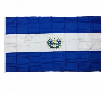 высокое качество 3x5 футов флаг Сальвадора с латунными втулками, полиэстер флаг страны