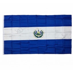 Stoter alta qualidade 3x5 FT bandeira de El salvador com ilhós de bronze, bandeira do país de poliéster