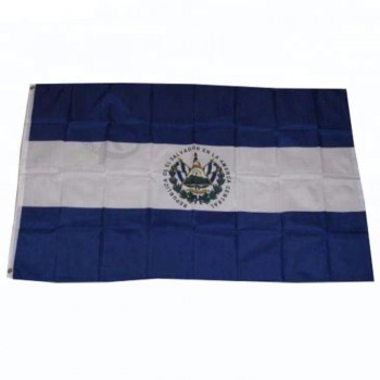 100% полиэстер напечатан 3 * 5-футовых флагов страны Сальвадор