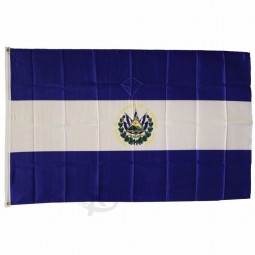 großhandel siebdruck 3x5 ft gedruckt billige polyester 3x5ft el salvador nationalflagge