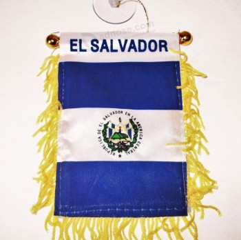 изготовленный на заказ мини флаг EL сальвадор для зеркала автомобиля