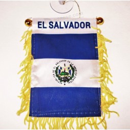 Custom Mini EL SALVADOR Flag for car mirror