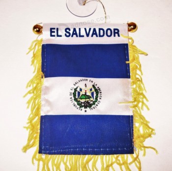 Custom Mini EL SALVADOR Flag for car mirror