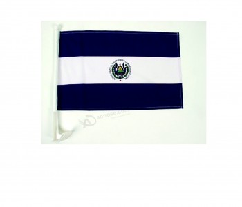 Bandeira da janela do carro de camada única de El Salvador