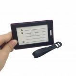 op maat gemaakte plastic plastic rubberen reislabels met plastic riem