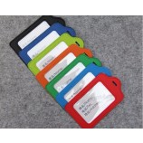 fabricage OEM PU leer goedkope prijs aangepaste reisaccessoires aangepaste bagagelabel bagagelabel