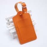 Nieuwe stijl PU lederen bagagelabel met reis bruiloft gunst custom vliegtuig logo merk