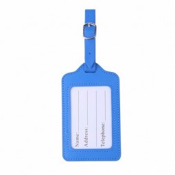 travel accessories labels tag holder soft pvc rubber pu leather waterproof luggage tag with name holder