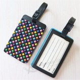 aangepaste 3d zacht rubber pvc plastic id naam kaart vliegtuig bagage bagagelabel