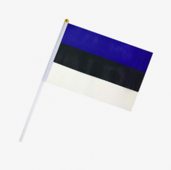 폴리 에스테 소형 에스토니아 손 동요 깃발 도매
