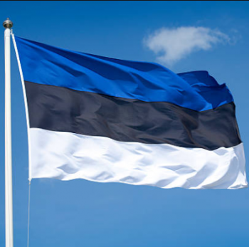 ナショナルデーのポリエステル生地エストニア国旗