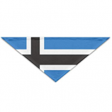 triángulo decorativo de poliéster banderas de la bandera del empavesado de Estonia