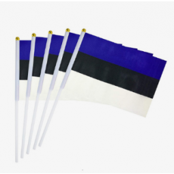 14x21cm estland handfahne mit kunststoffstange